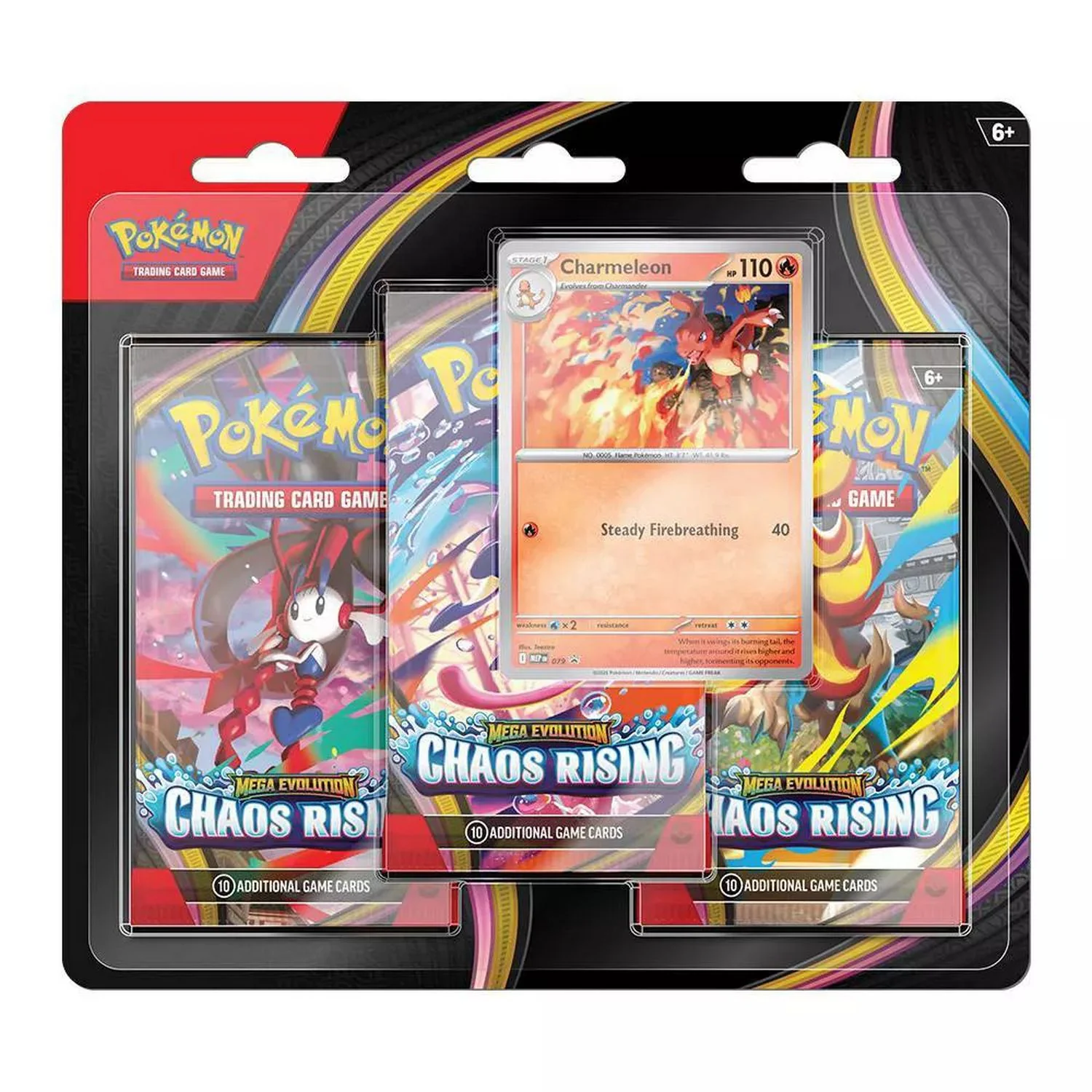 Pokemon: Mega Evolution Chaos Rising 3-Pack Blister (ME04)