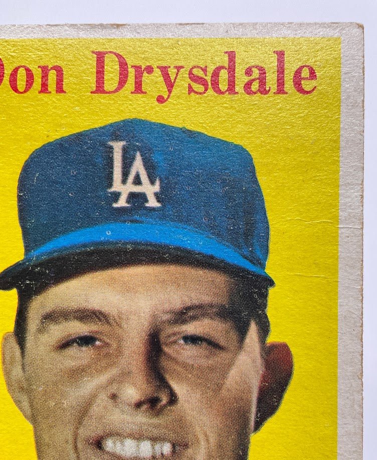 Don Drysdale 1958 Topps #25 Los Angeles Dodgers VG-EX