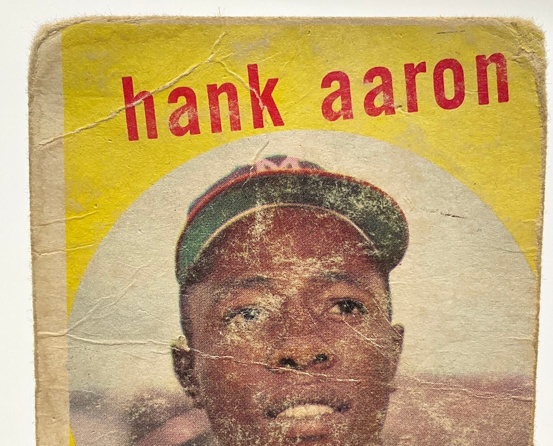 Hank Aaron 1959 Topps #380 Milwaukee Braves PR