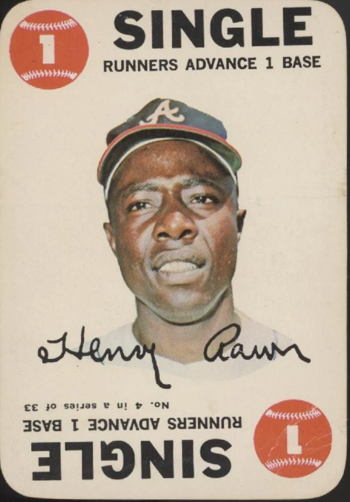 Hank Aaron 1968 Topps Game #4 Atlanta Braves VG-EX #2