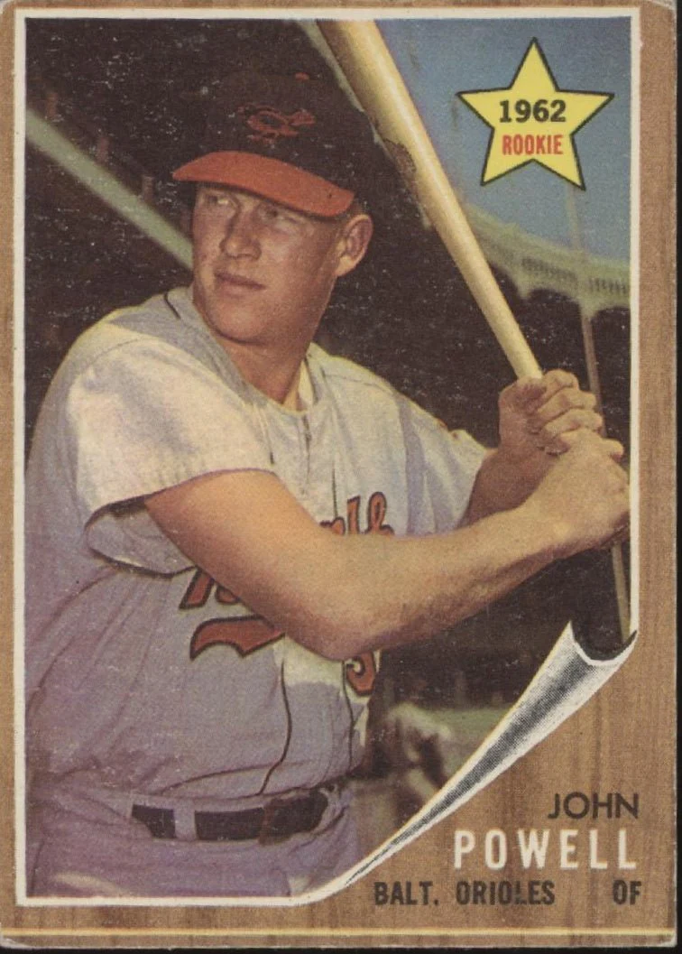 John Powell 1962 Topps RC #99 Baltimore Orioles VG #1