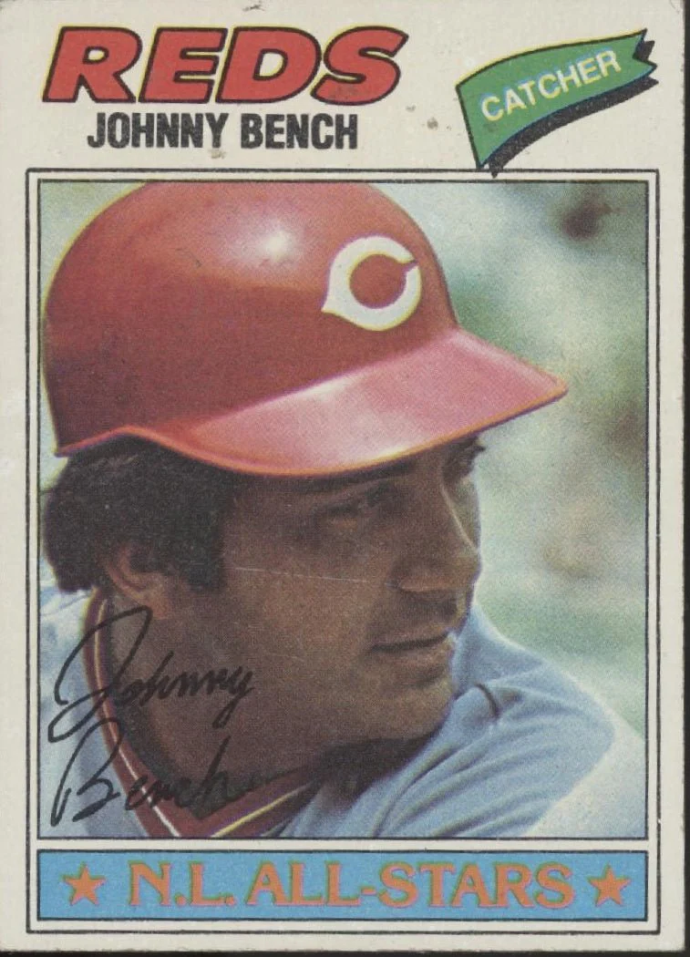 Johnny Bench 1977 Topps #70 Cincinnati Reds VG-EX