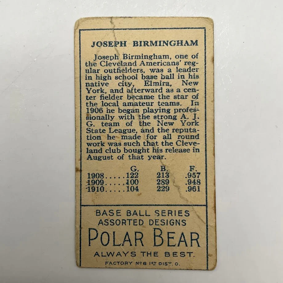 Joseph Birmingham 1911 T205 Polar Bear #20 PR