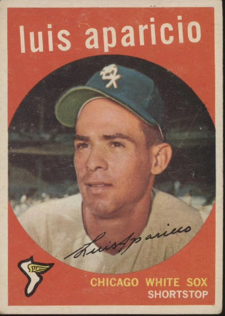 1025-luis-aparicio-1959-topps-310-chicago-white-sox-vg-ex-1.webp Luis Aparicio 1959 Topps #310 Chicago White Sox VG-EX
