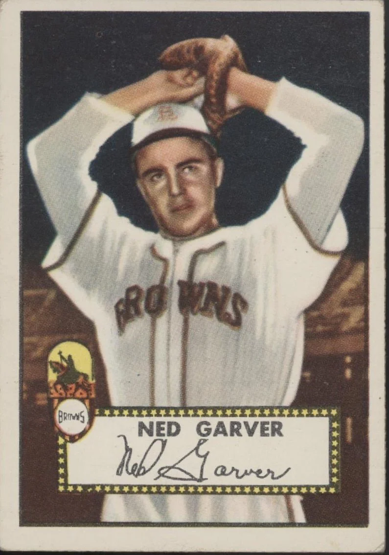 Ned Garver 1952 Topps #212 St. Louis Browns VG