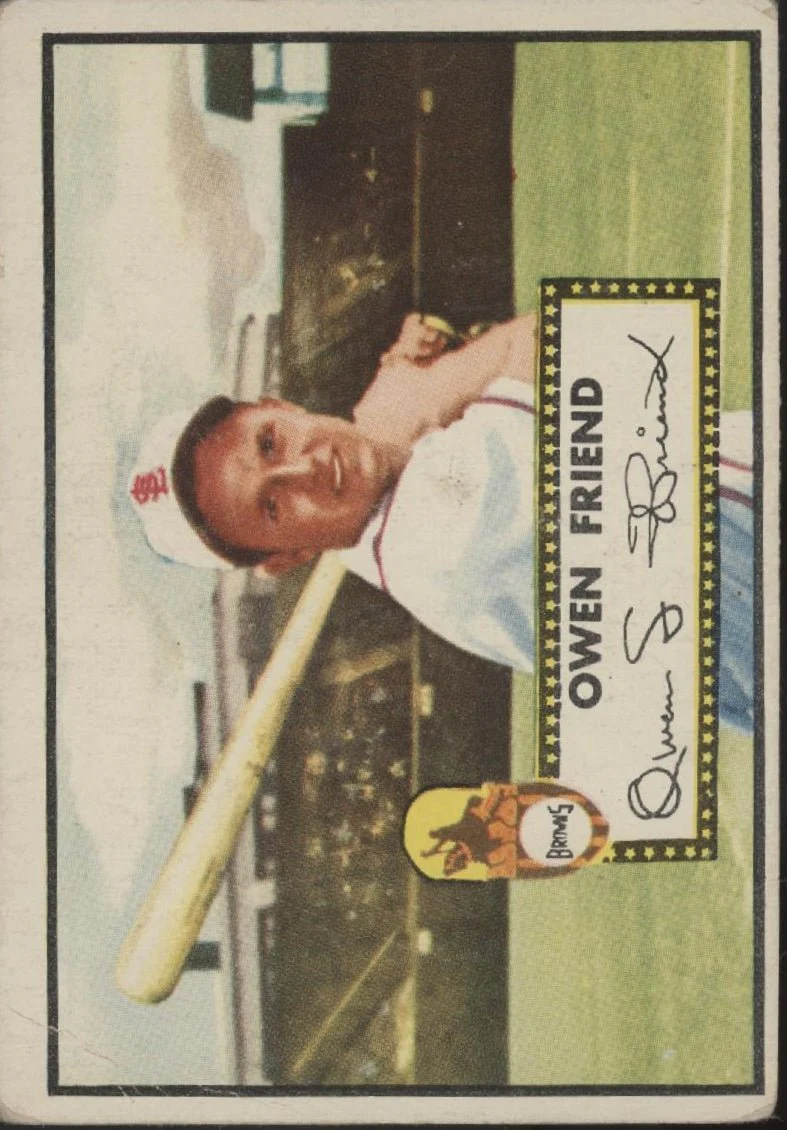1031-owen-friend-1952-topps-160-st.-louis-browns-vg-1.webp Owen Friend 1952 Topps #160 St. Louis Browns VG