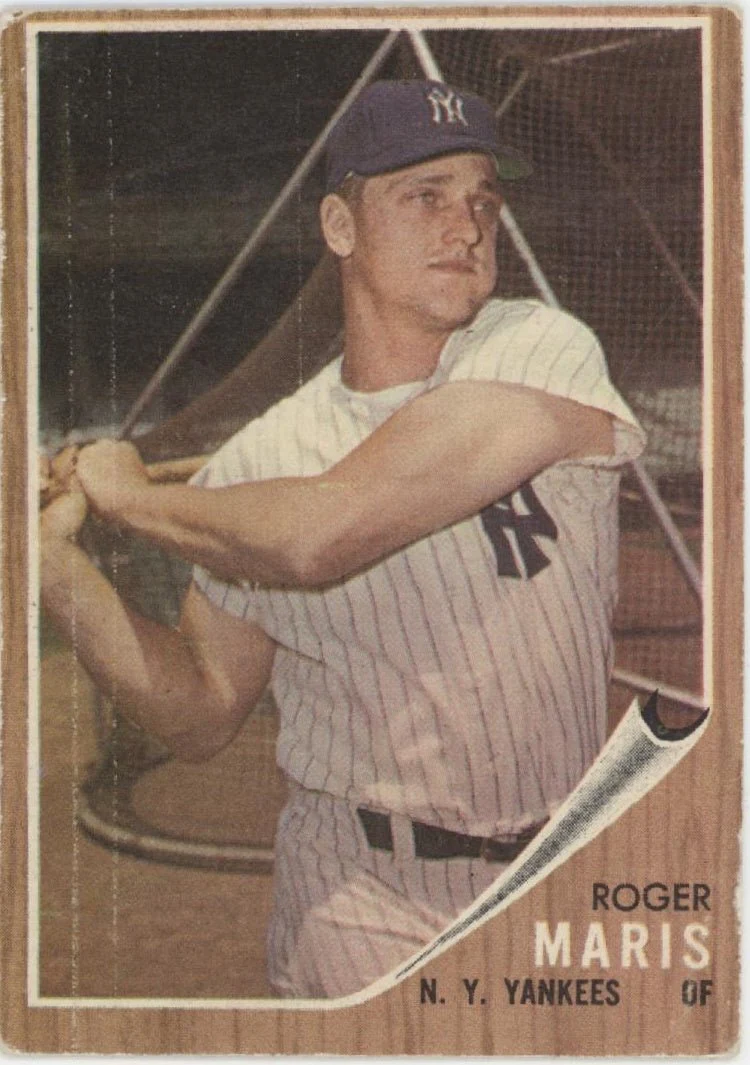 Roger Maris 1962 Topps #1 New York Yankees VG