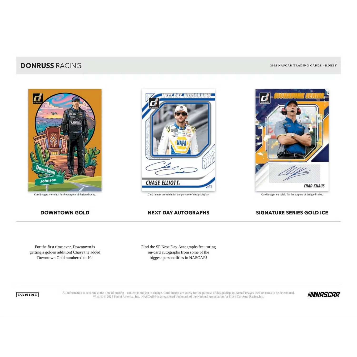 2026 Panini Donruss Racing Hobby Box