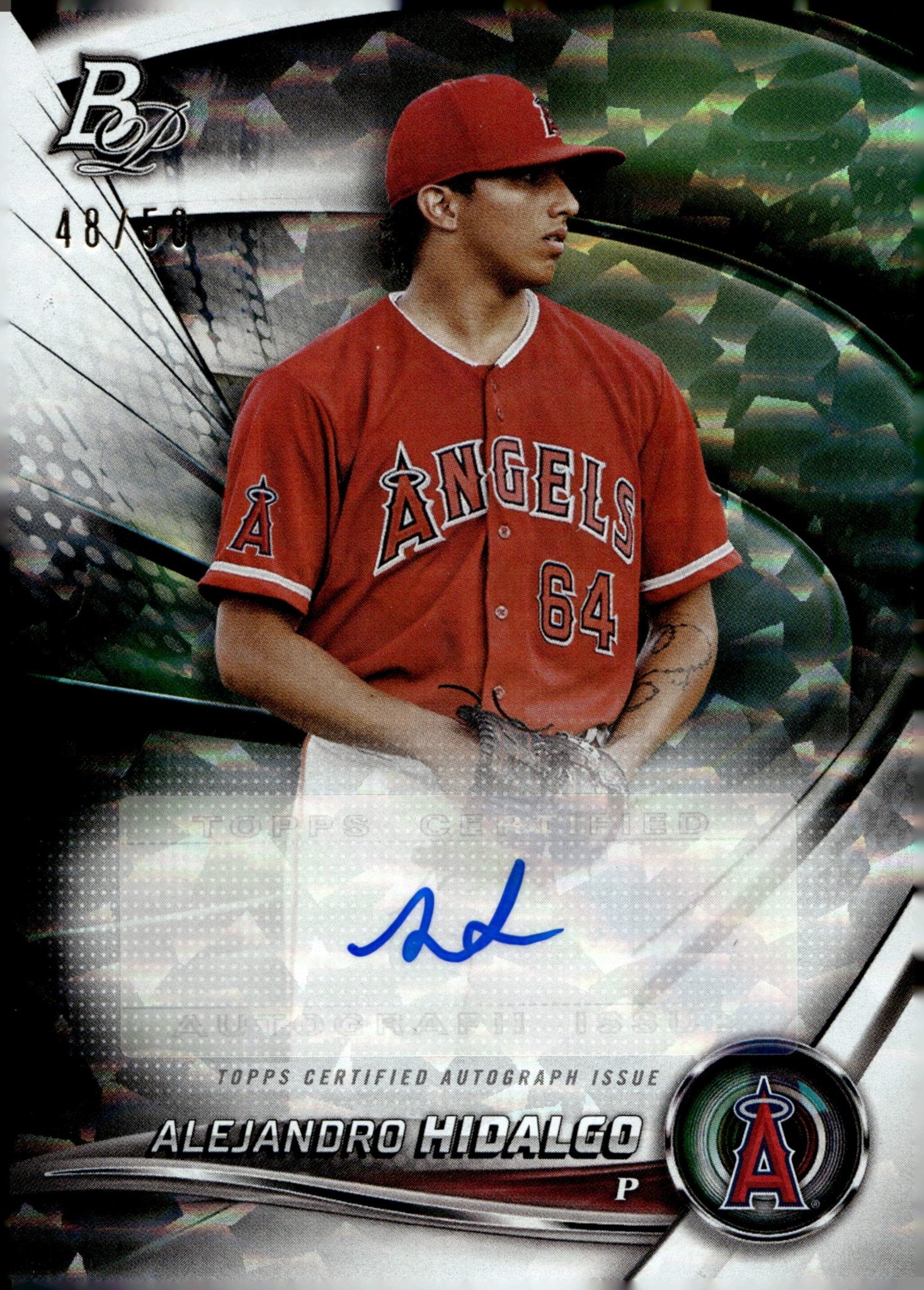 Alejandro Hidalgo 2022 Bowman Platinum Auto 48/50 #TOP-20