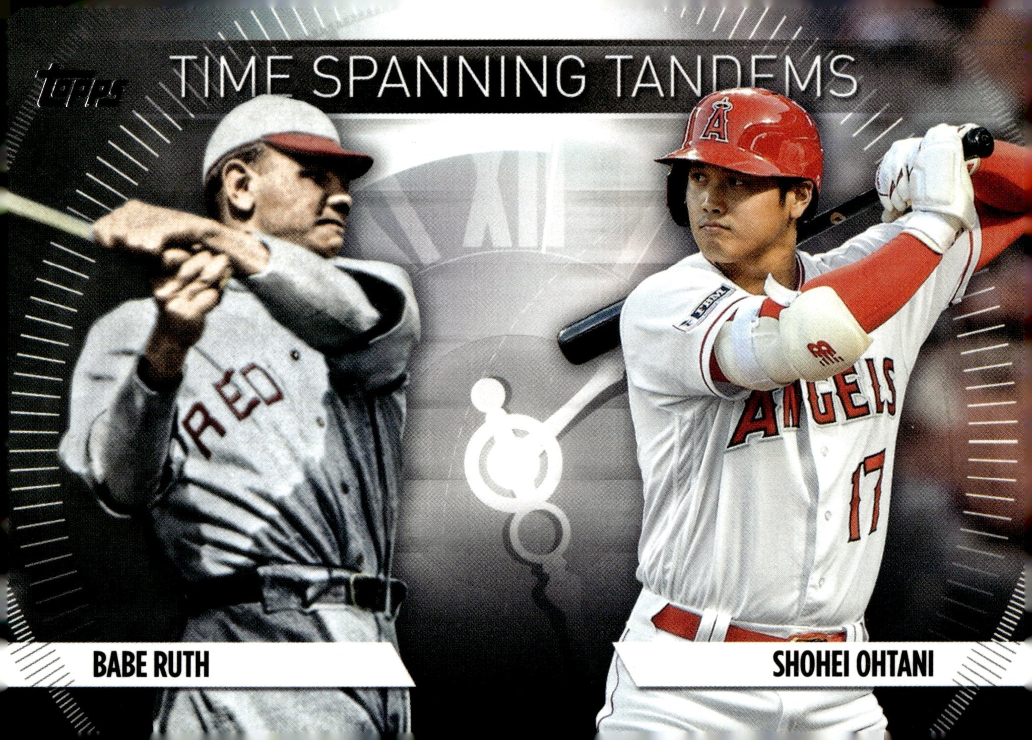 Babe Ruth / Shohei Ohtani 2023 Topps Update Series Time Spanning Tandems #TS-1