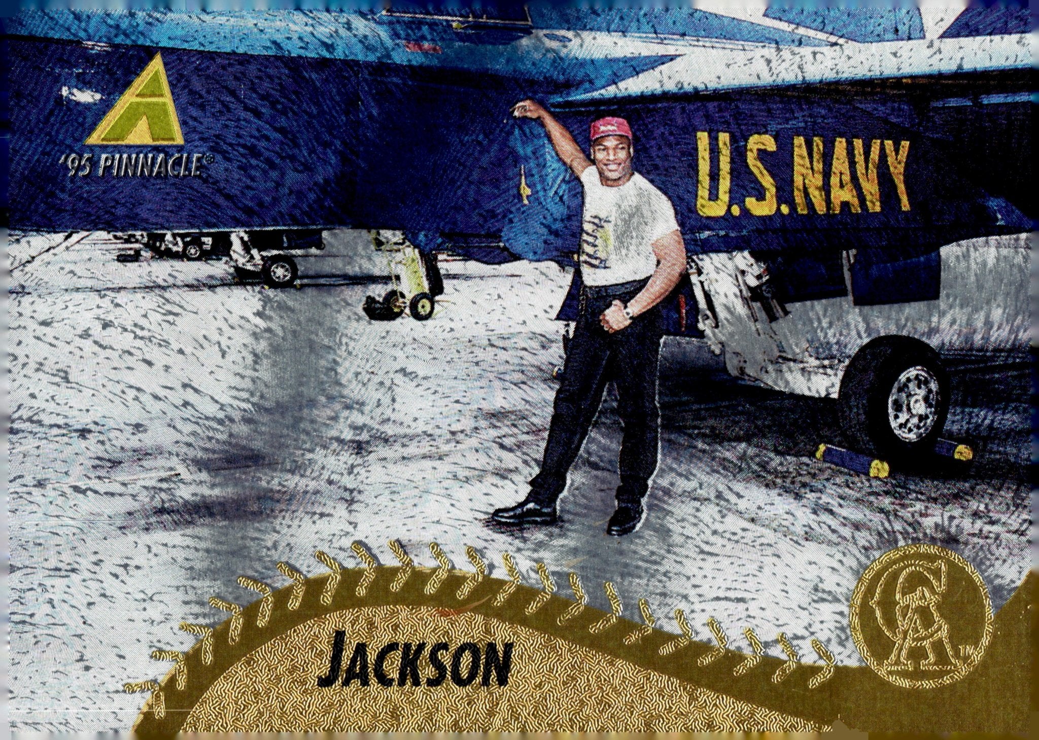 Bo Jackson 1995 Pinnacle Museum Collection US Navy #208