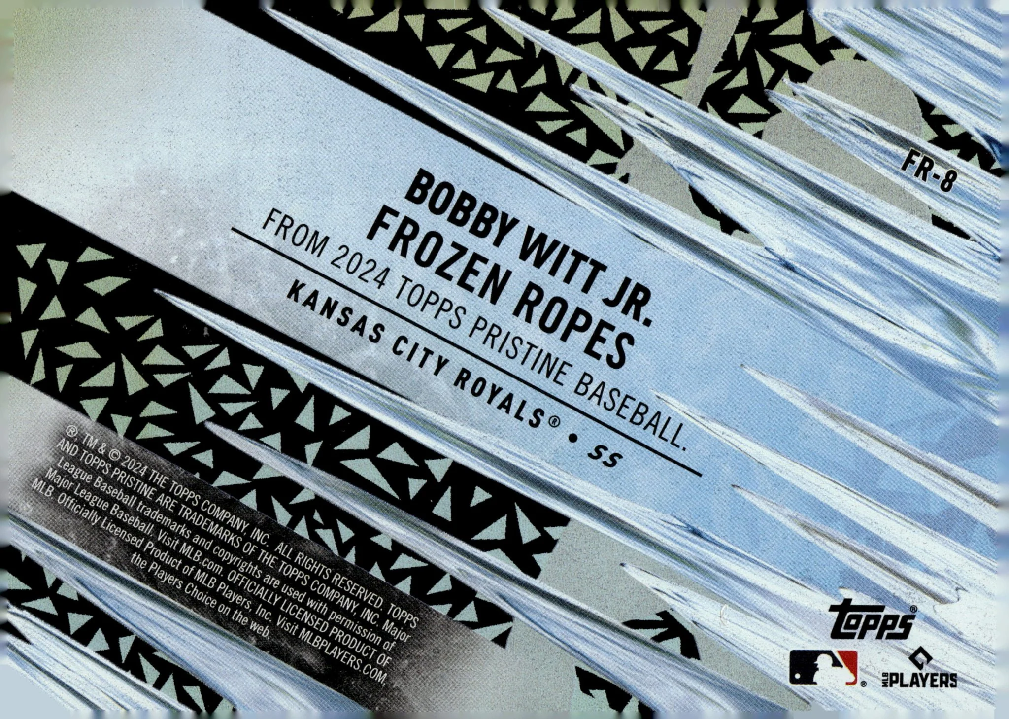 Bobby Witt Jr. 2024 Topps Pristine Frozen Ropes #FR-8