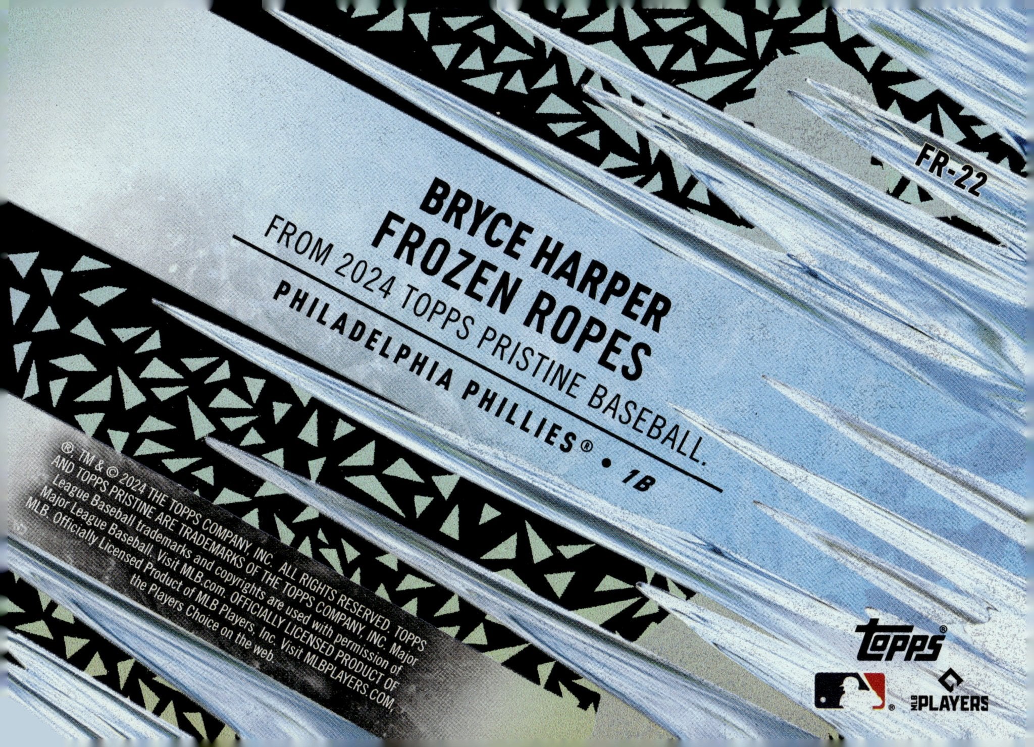 Bryce Harper 2024 Topps Pristine Frozen Ropes #FR-22