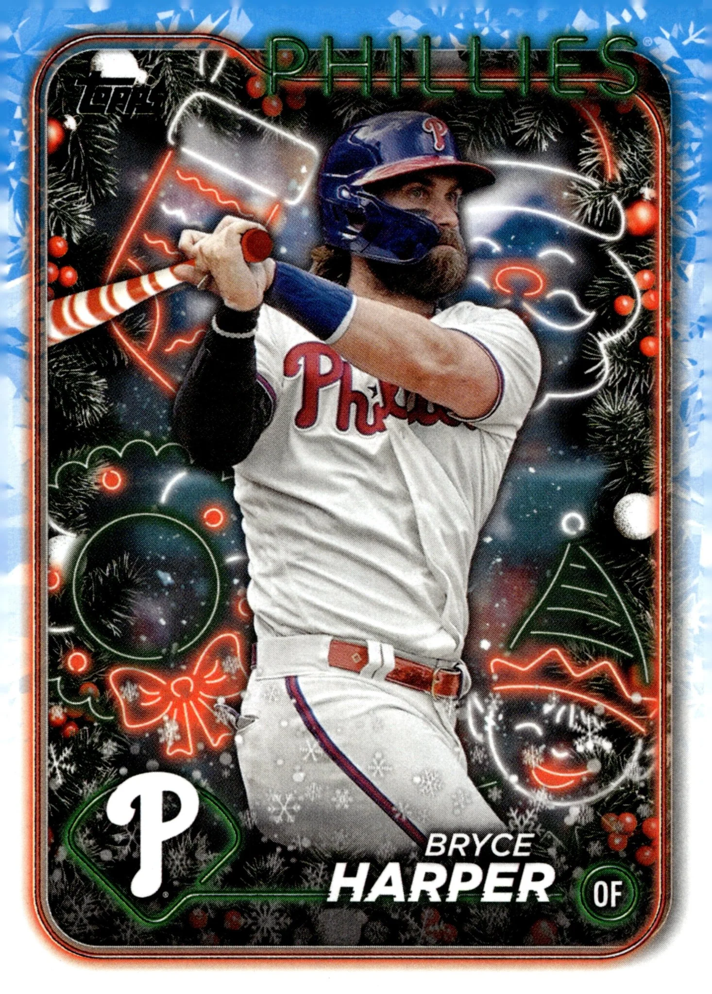 Bryce Harper 2024 Topps Holiday Blue #H179