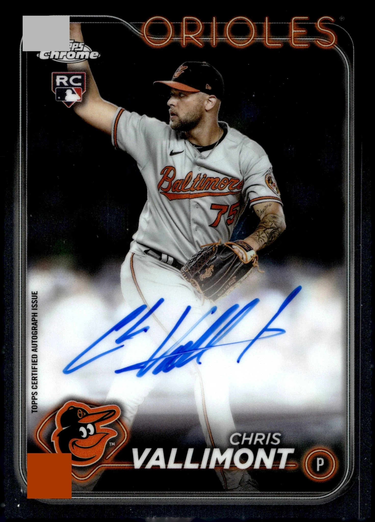 Chris Vallimont 2024 Topps Chrome RC Auto #RA-CV