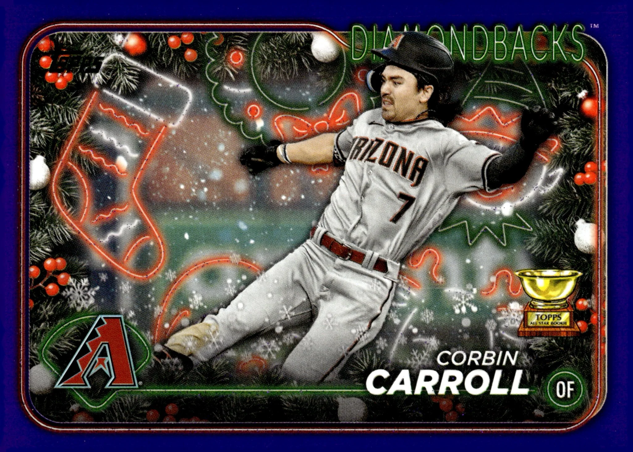 Corbin Carroll 2024 Topps Holiday Purple 32/99 #H42
