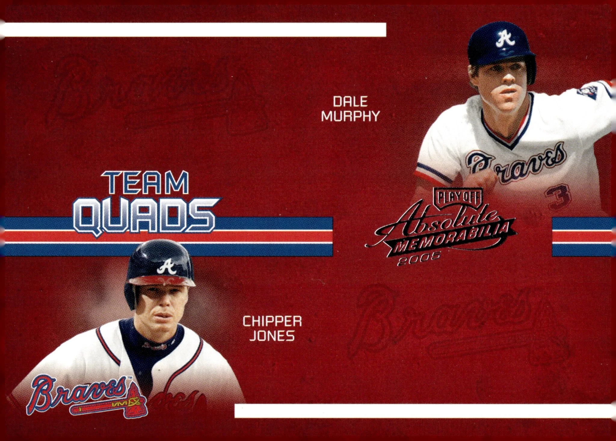 Murphy / Jones / Lofton / Klesko 2005 Absolute Memorabilia Team Quads 131/150