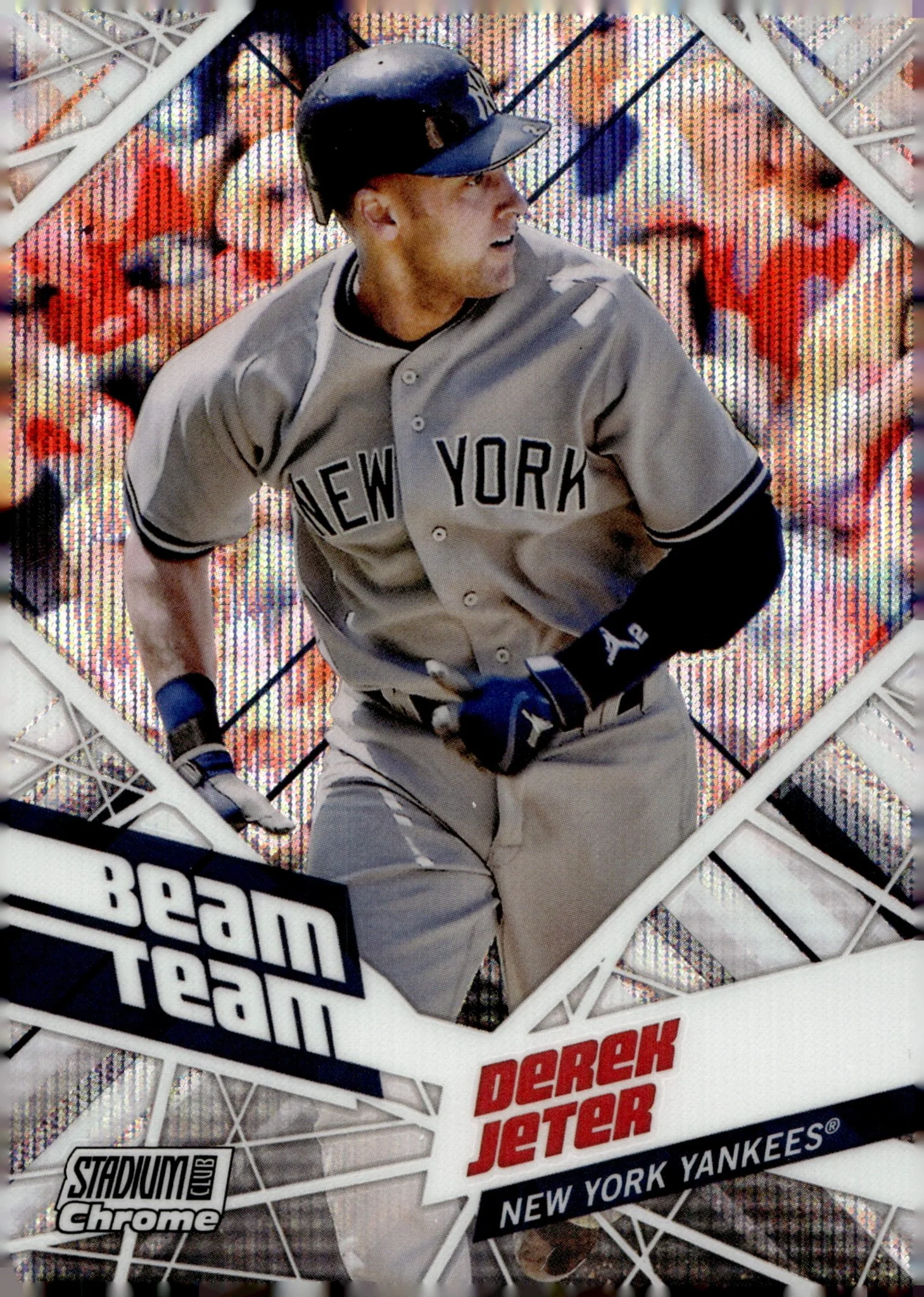 Derek Jeter 2021 Topps Stadium Club Chrome Beam Team Wave Refractor #BTC-1