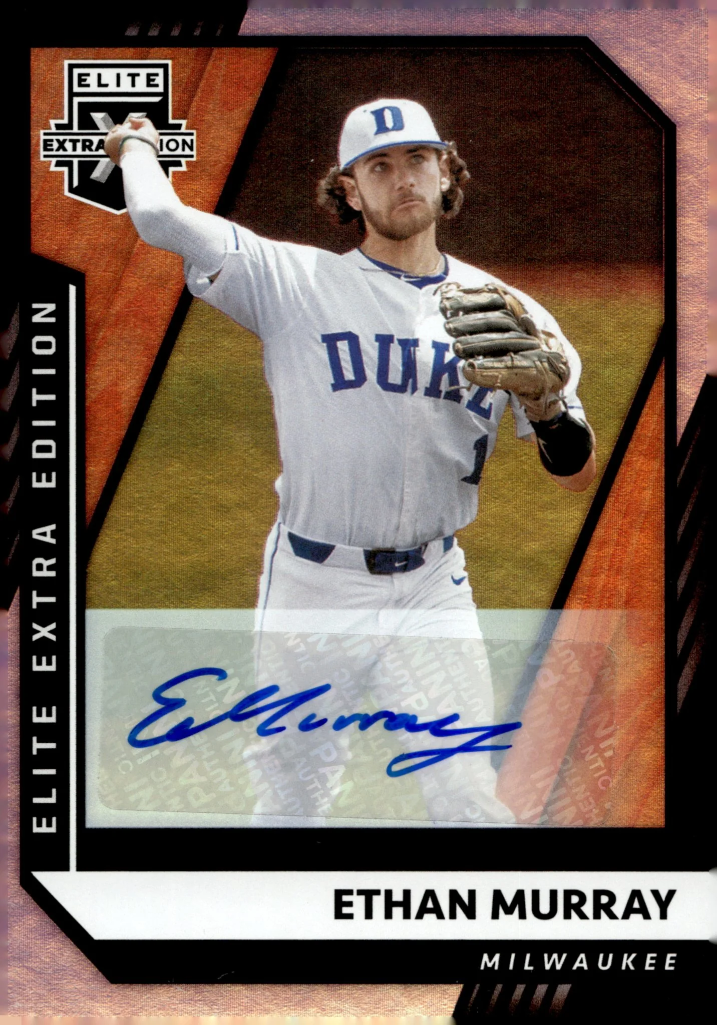 Ethan Murray 2021 Panini Elite Extra Edition Foil Auto #147