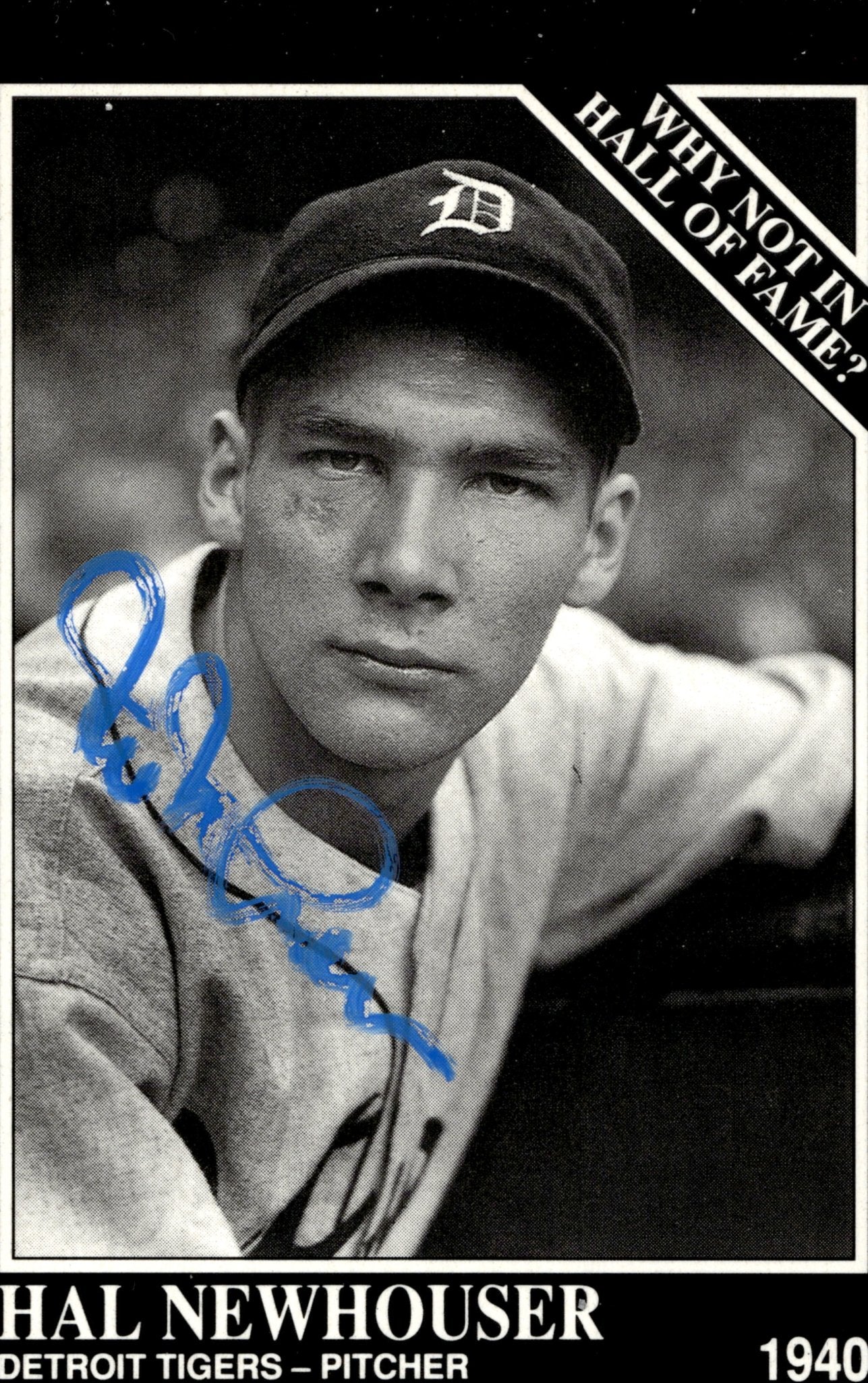 Hal Newhouser 1992 Conlon Sporting News with Non Certified Auto #445