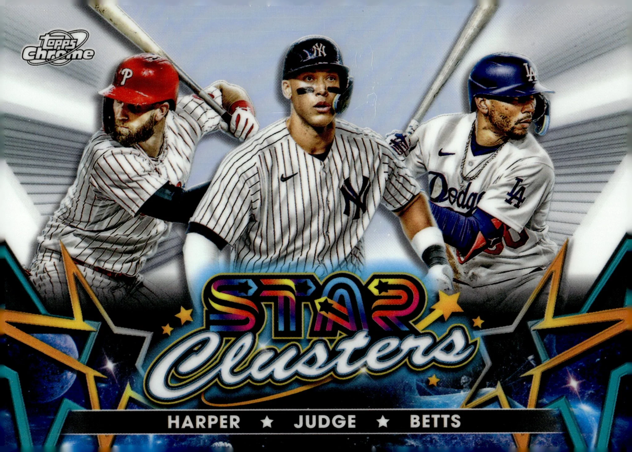Harper / Judge / Betts 2023 Topps Chrome Star Clusters Refractor #SC-5