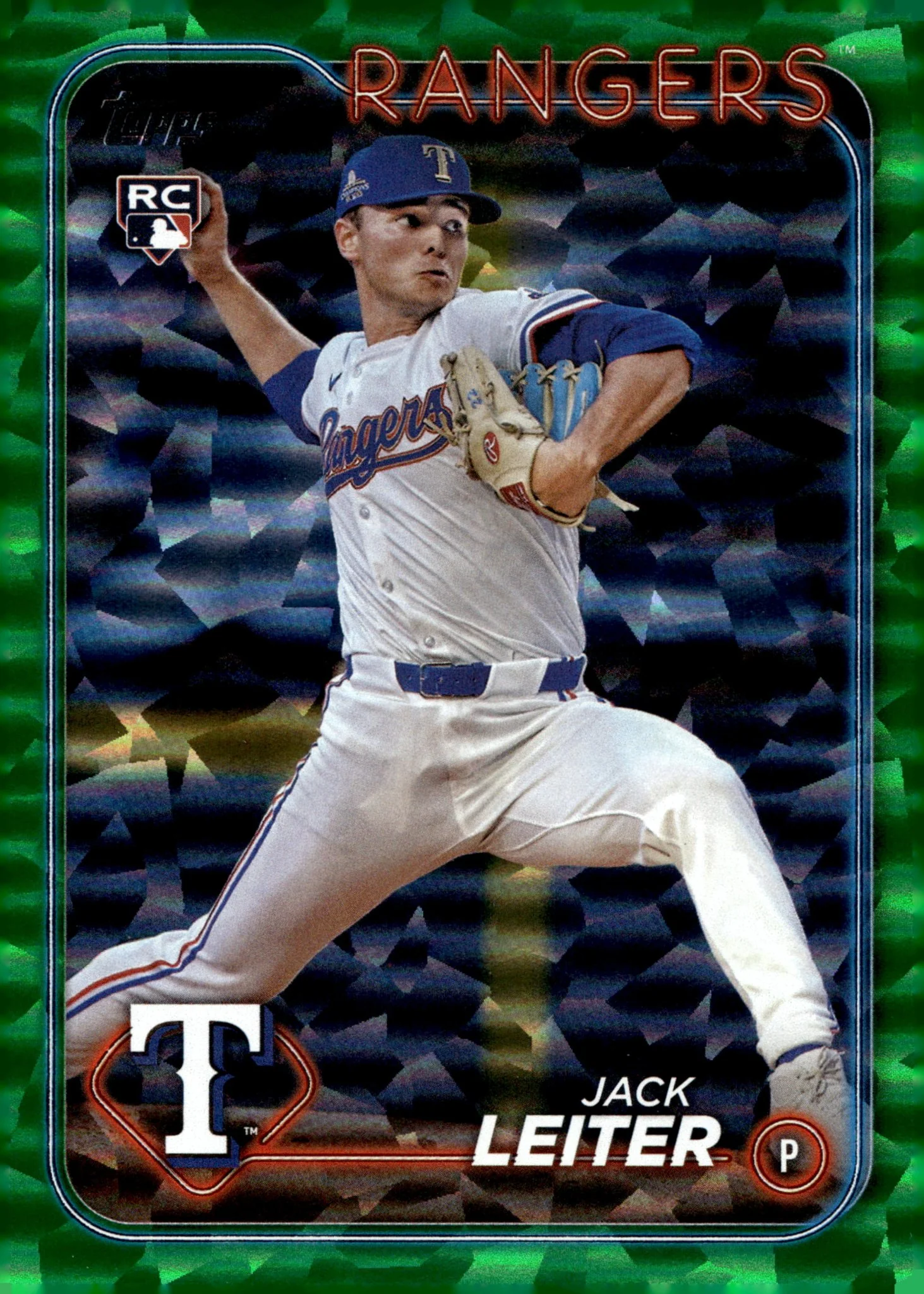 Jack Leiter  2024 Topps Update Series Green Foilboard RC 487/499 #US156