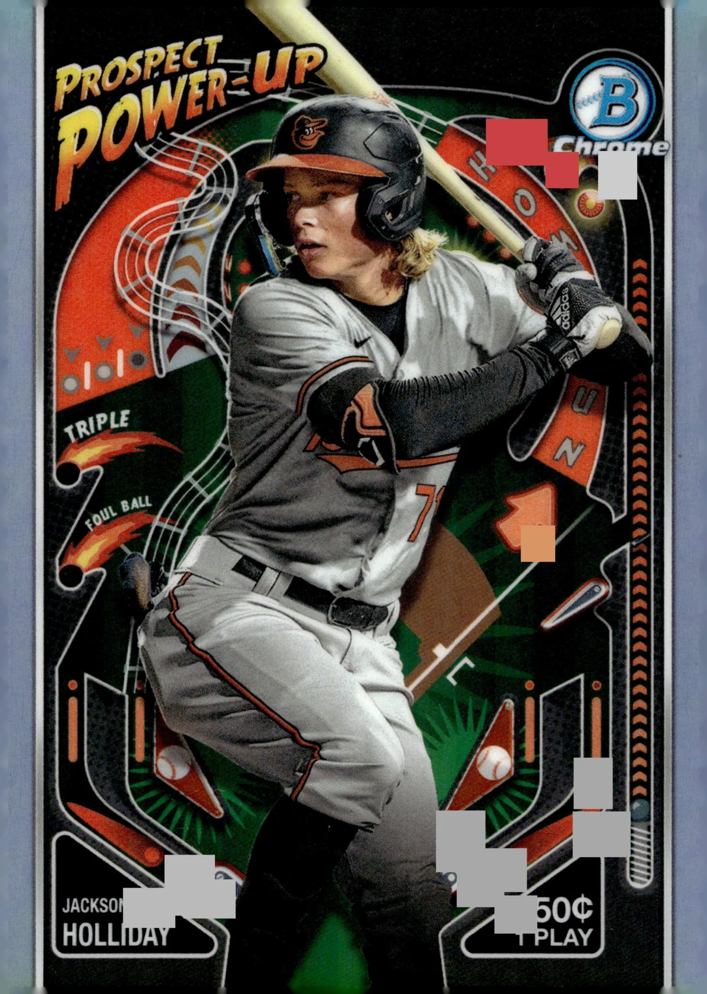 Jackson Holliday 2024 Bowman Chrome Prospect Power Up Refractor RC #PP-5