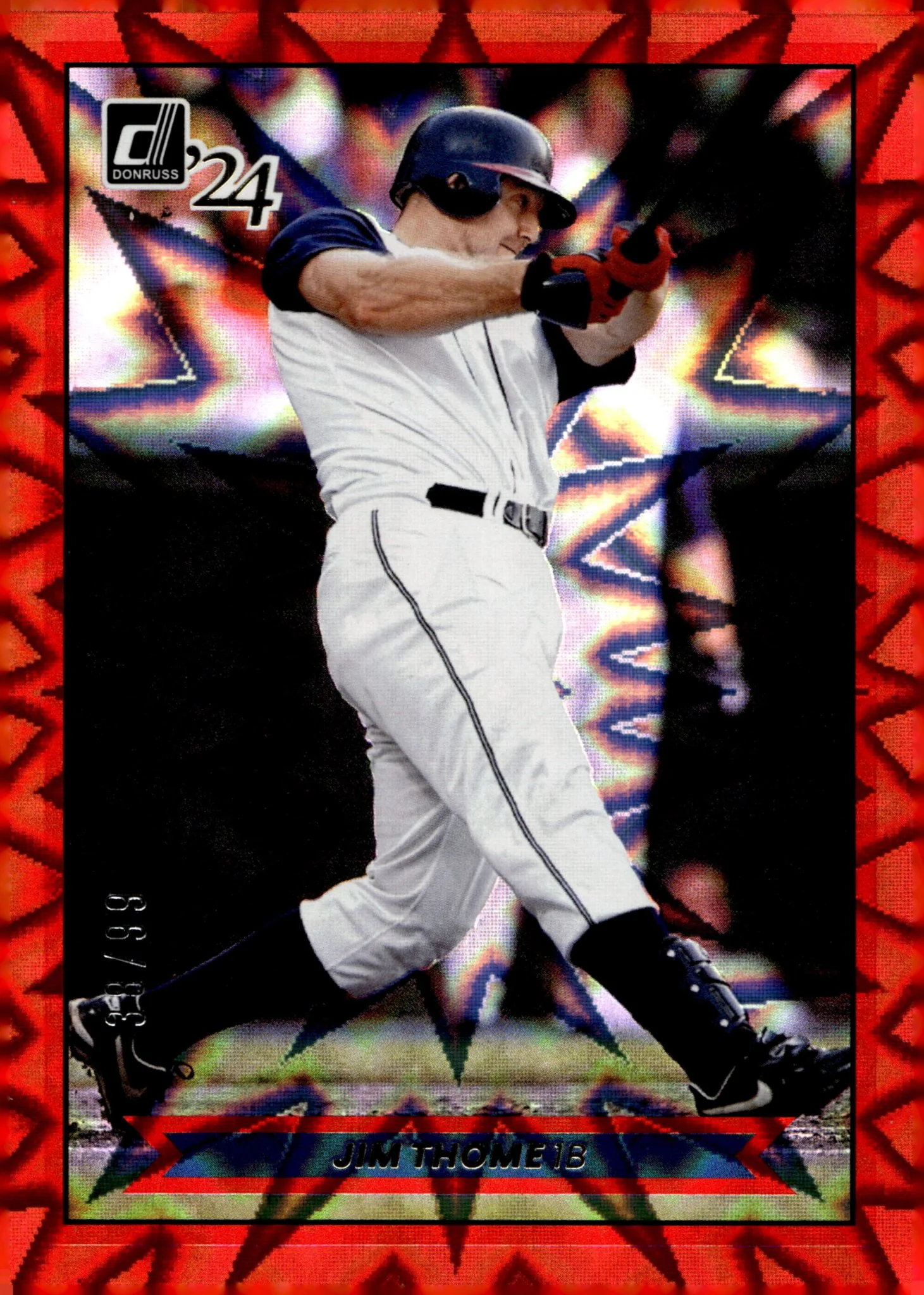 Jim Thome 2024 Panini Donruss Red 38/99 #12