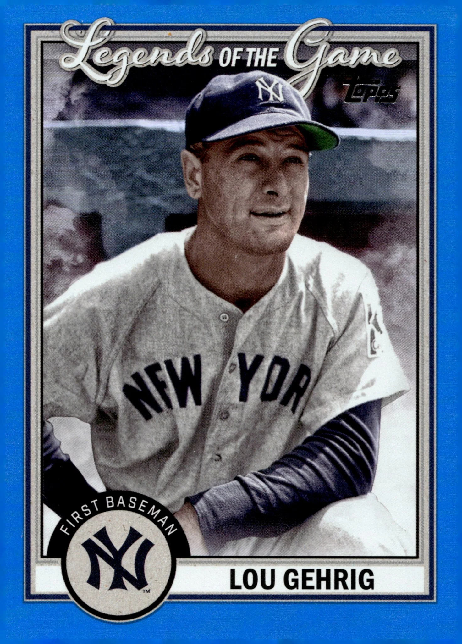 Lou Gehrig 2023 Topps Series 2 Legends of the Game Blue Foil #LG-11