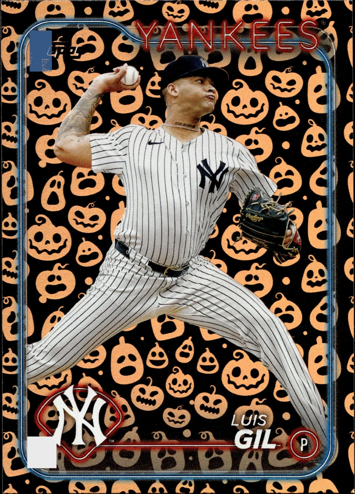 Luis Gil 2024 Topps Update Series Jack-O-Lantern Foil #US13