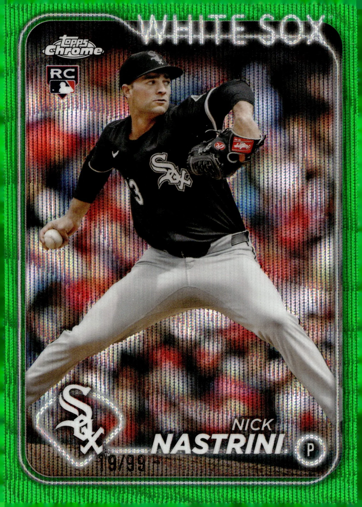 Nick Nastrini 2024 Topps Chrome Green Wave Refractor RC 19/99 #USC14