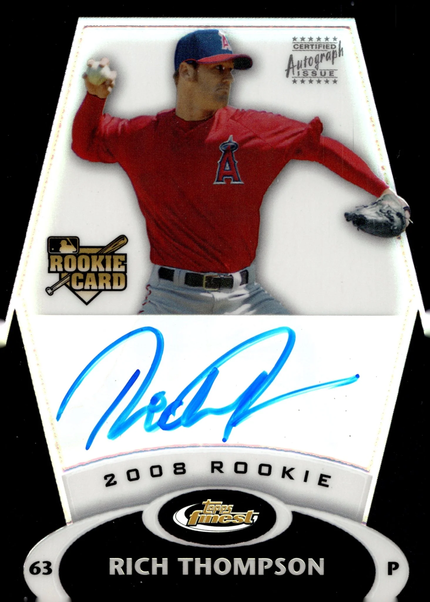 Rich Thompson 2008 Topps Finest RC Auto 87/99 #152