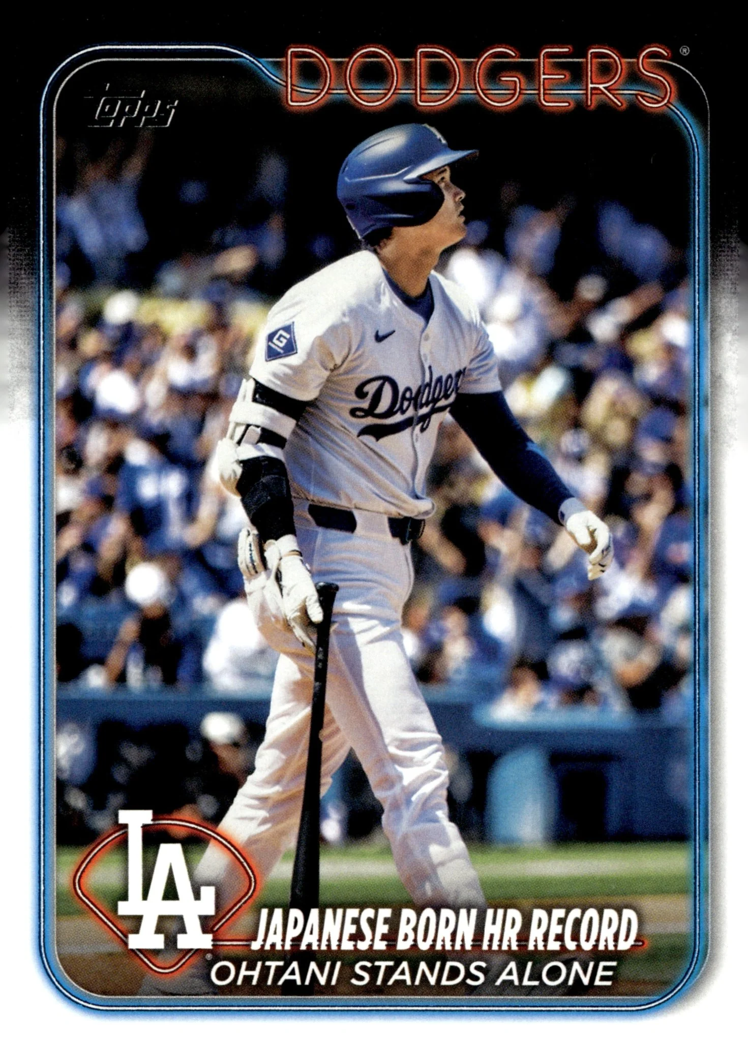 Shohei Ohani 2024 Topps Update Series Japanese Born HR Record #US123 #2
