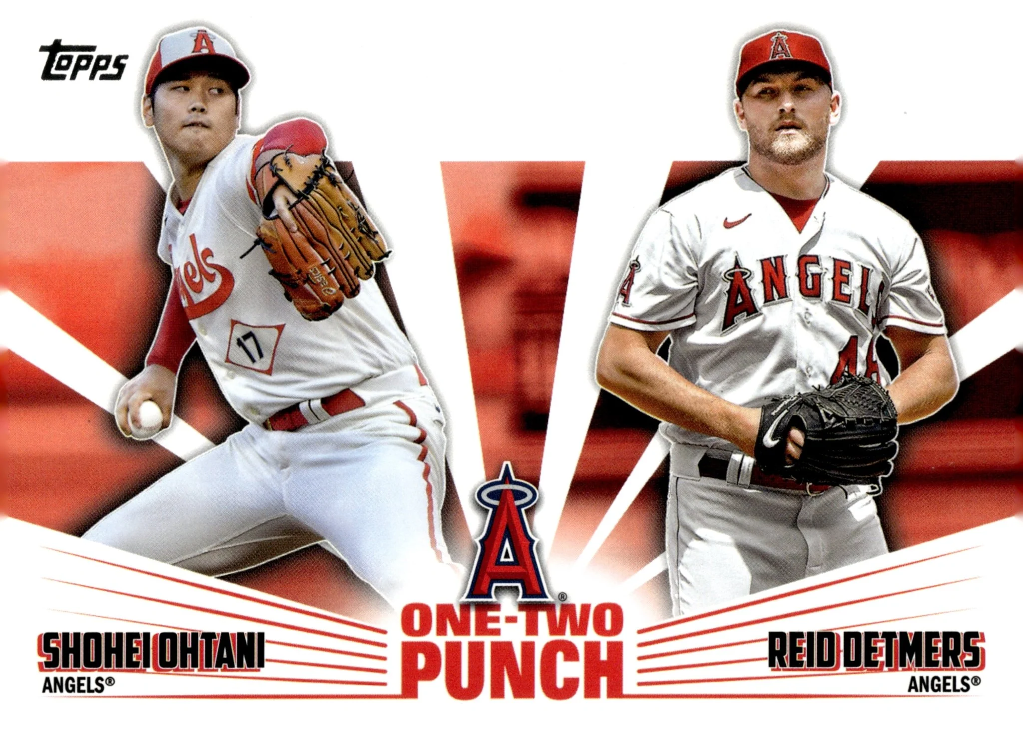 Shohei Ohtani / Reid Detmers 2023 Topps Series 1 One-Two Punch #12P-23