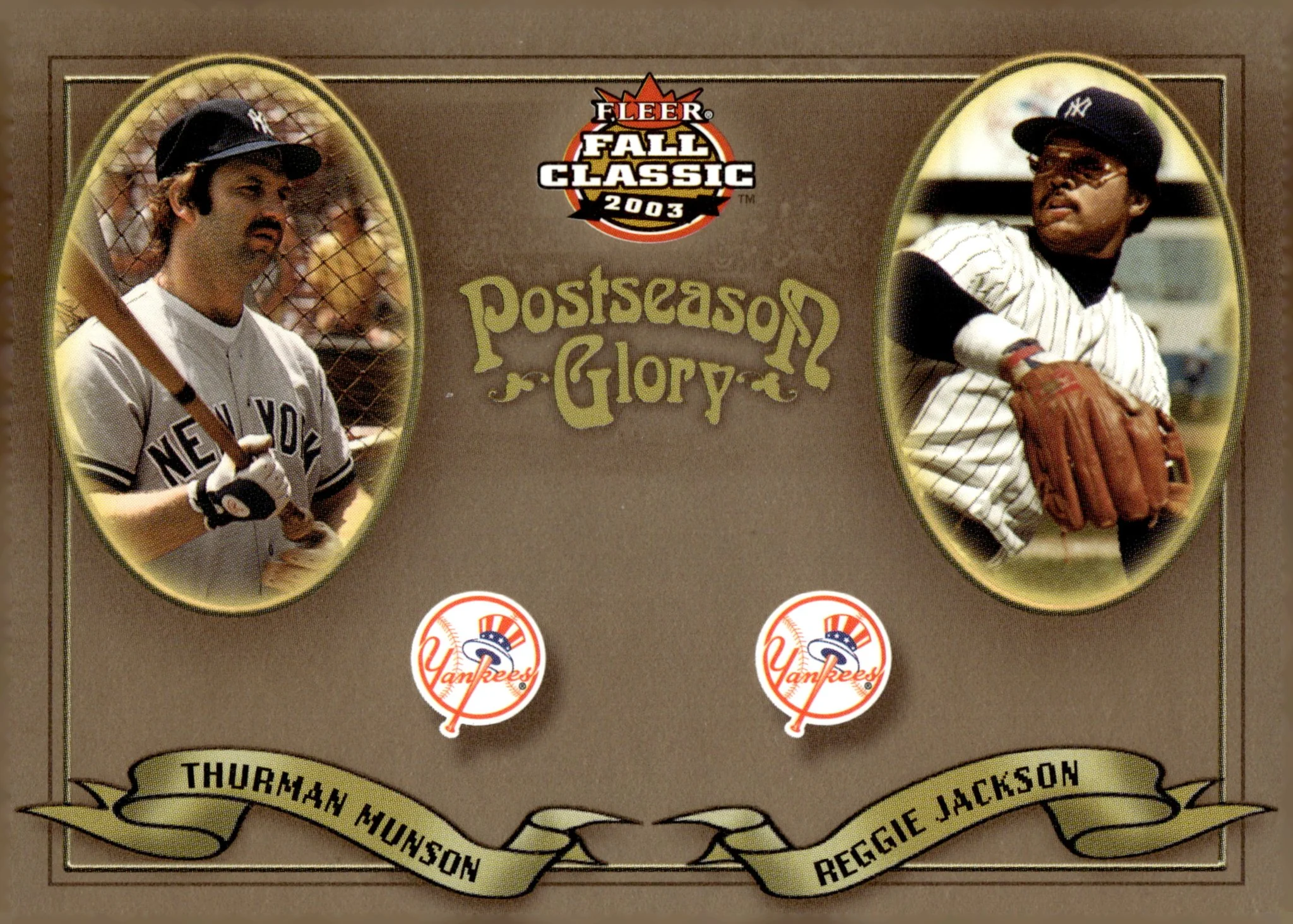Thurman Munson / Reggie Jackson 2003 Fleer Fall Classic Postseason Glory /1500