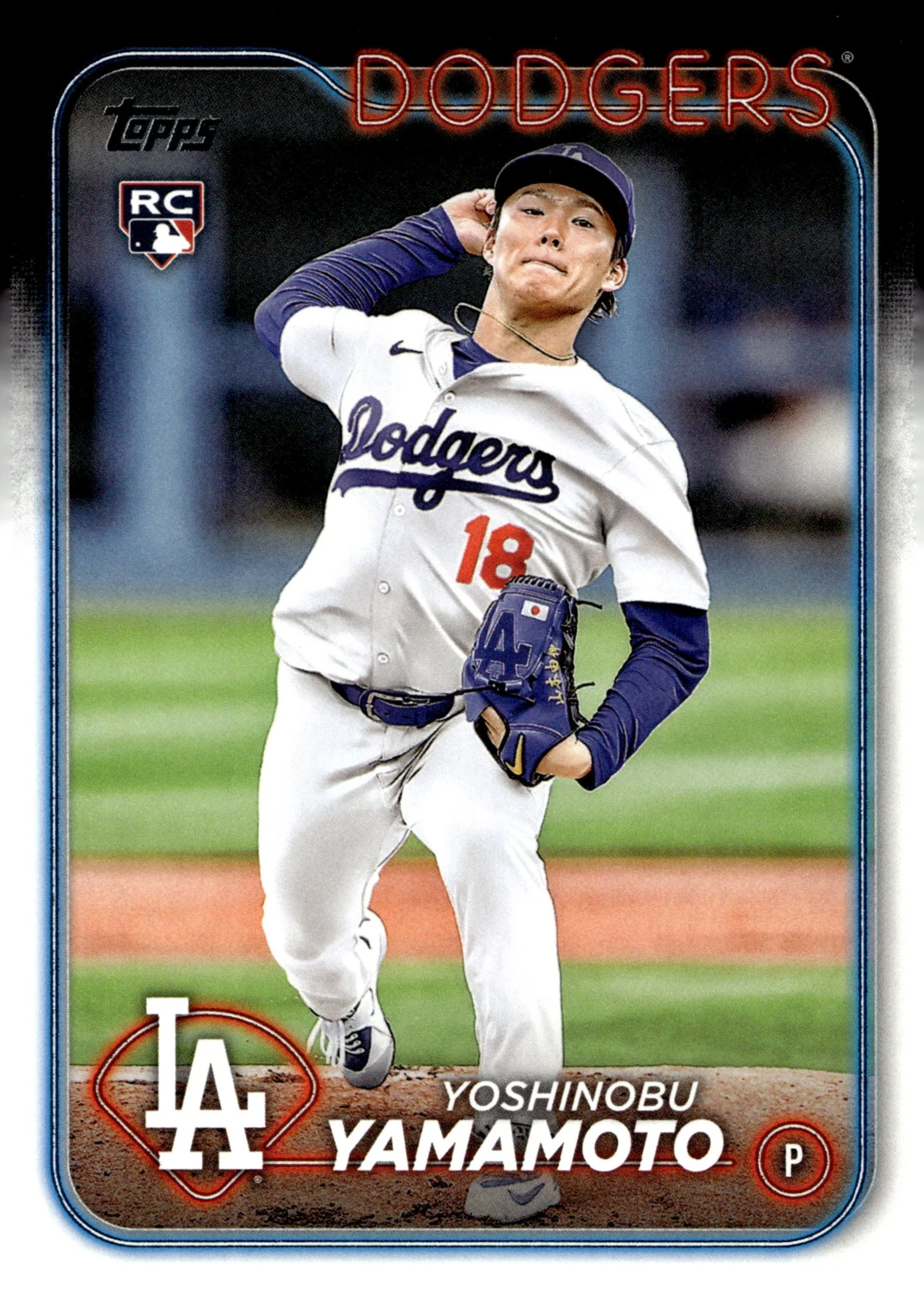 Yoshinobu Yamamoto 2024 Topps Series 2 RC #553 #3