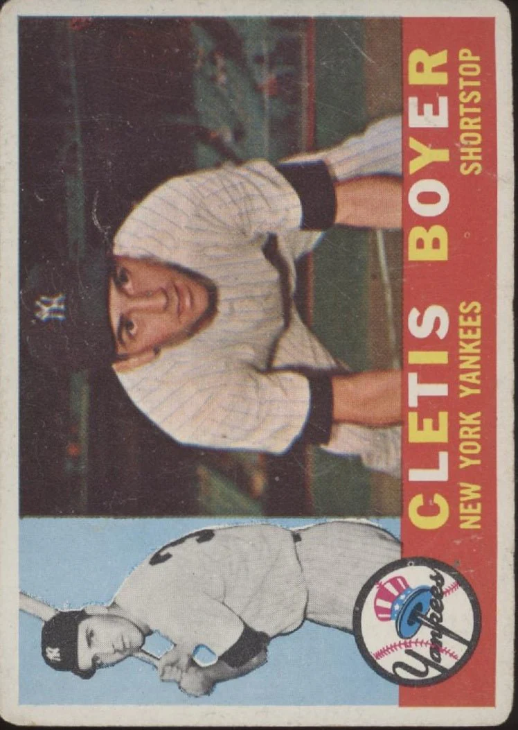 1239-cletis-boyer-1960-topps-109-new-york-yankees-gd-1.webp Cletis Boyer 1960 Topps #109 New York Yankees GD