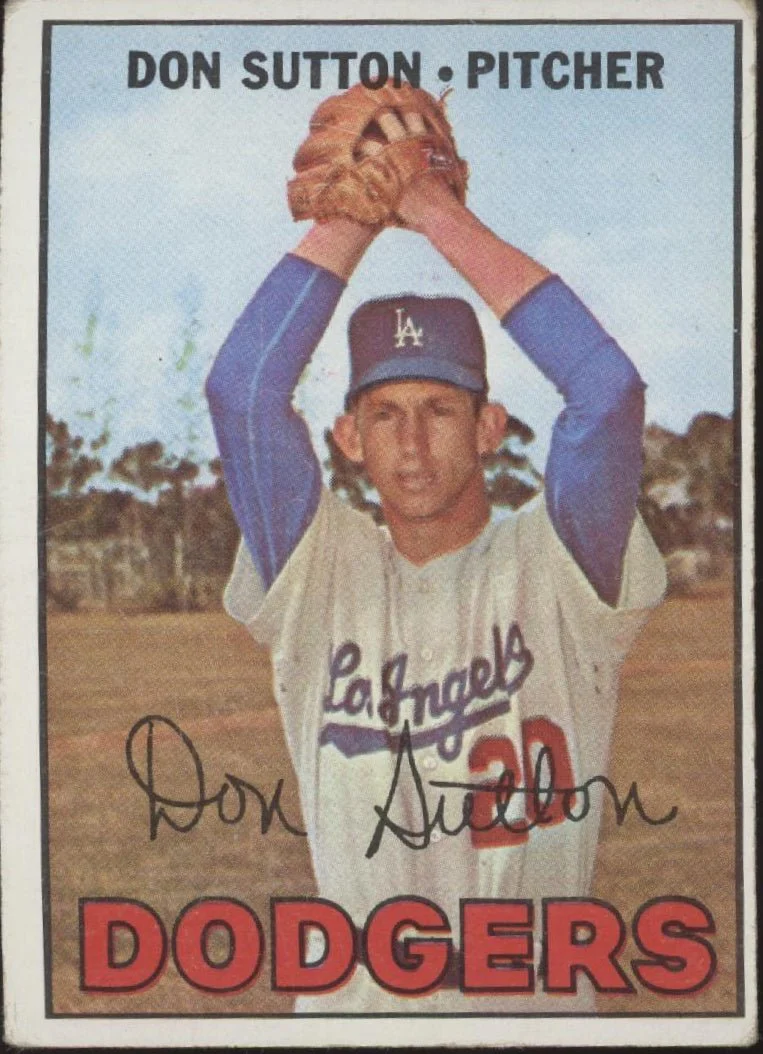 Don Sutton 1967 Topps #445 Los Angeles Dodgers VG-EX #3