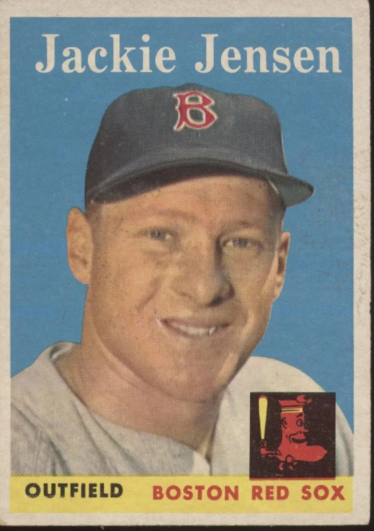 Jackie Jensen 1958 Topps #130 Boston Red Sox EX
