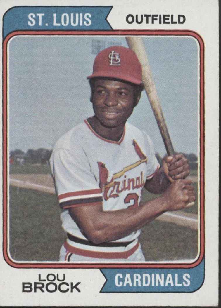 Lou Brock 1974 Topps #60 St. Louis Cardinals EX