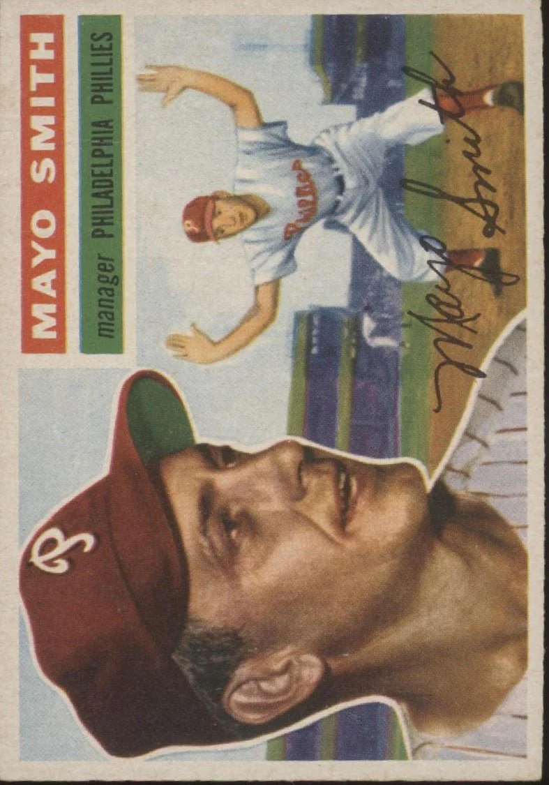 Mayo Smith 1956 Topps #60 Philadelphia Phillies EX #2