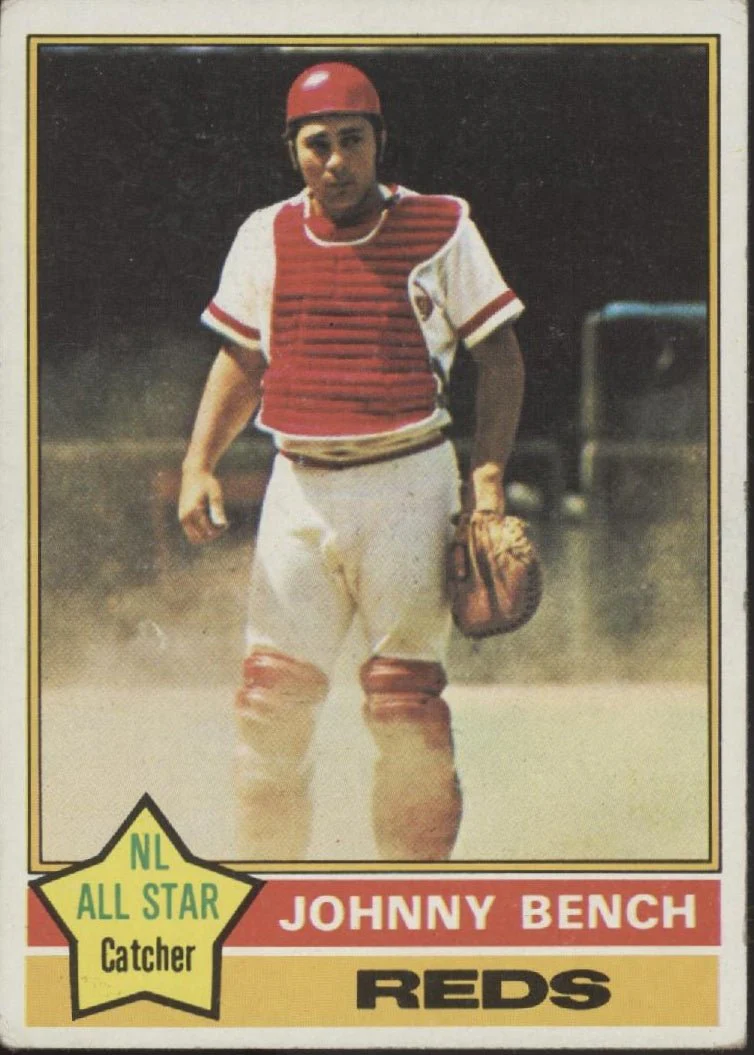 Johnny Bench 1976 Topps #300 Cincinnati Reds VG-EX