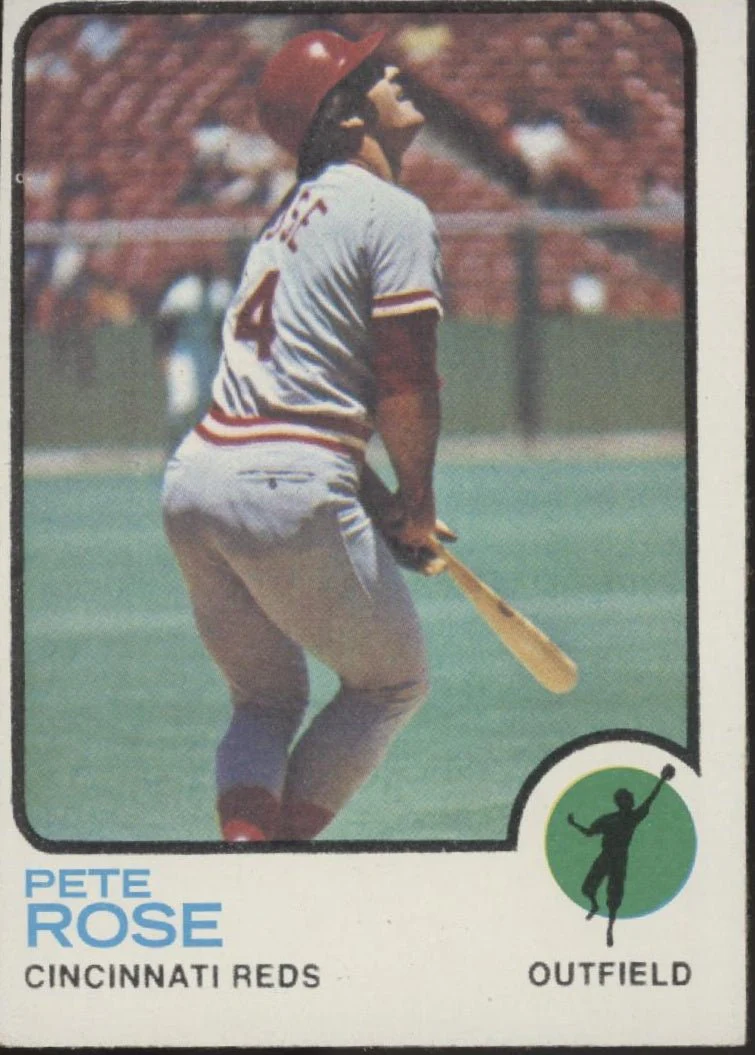 Pete Rose 1973 Topps #130 Cincinnati Reds VG-EX #2
