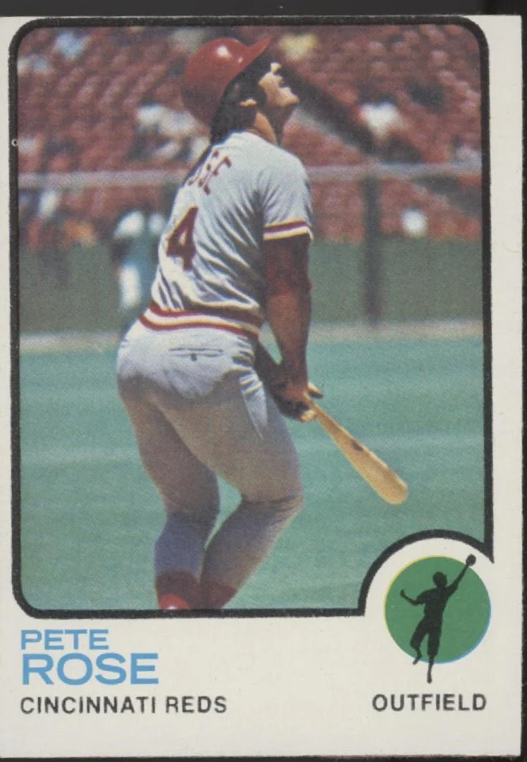 Pete Rose 1973 Topps #130 Cincinnati Reds VG-EX #3