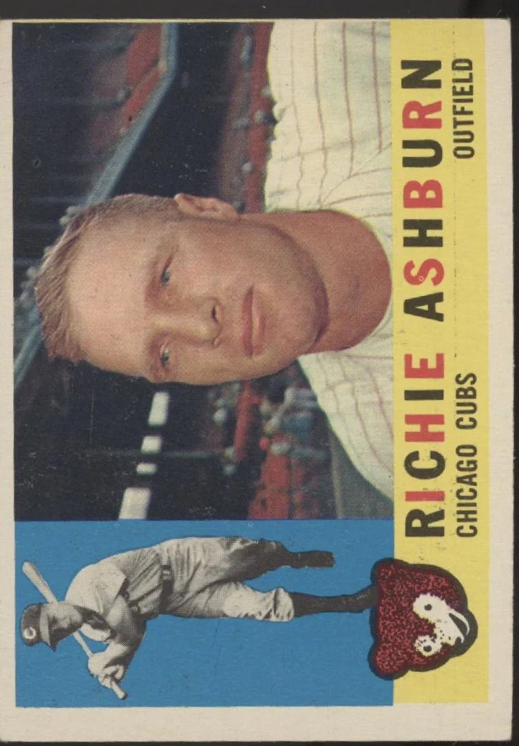 1276-richie-ashburn-1960-topps-305-chicago-cubs-vg-ex-1-1.webp Richie Ashburn 1960 Topps #305 Chicago Cubs VG-EX #1