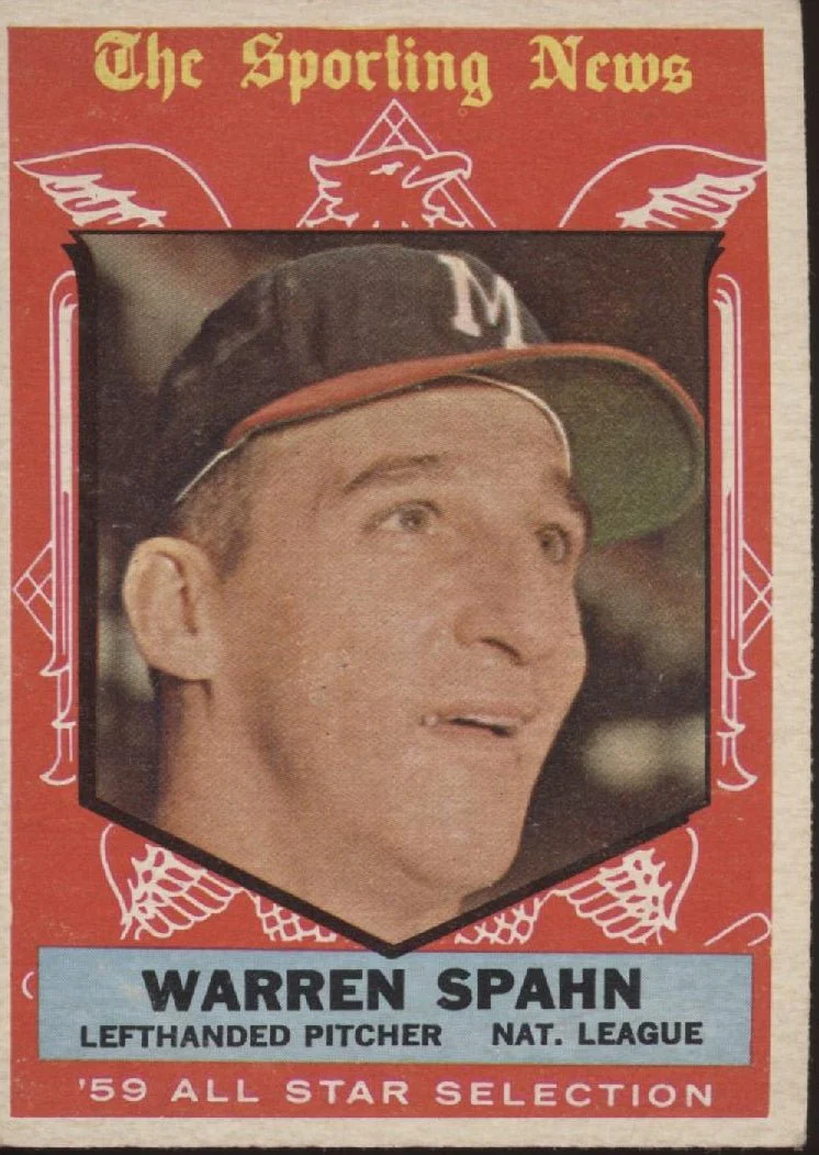 Warren Spahn 1959 Topps Sporting News #571 Milwaukee Braves VG #1