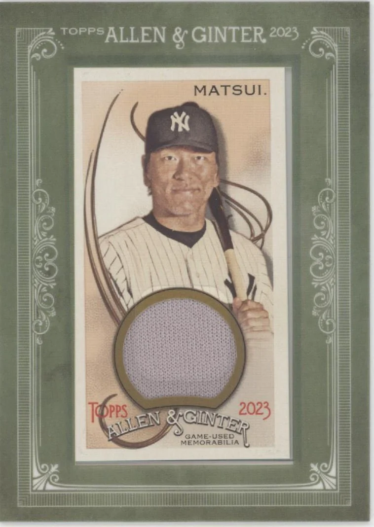 Hideki Matsui 2023 Topps Allen & Ginter Mini Framed Swatch #MFR-HM