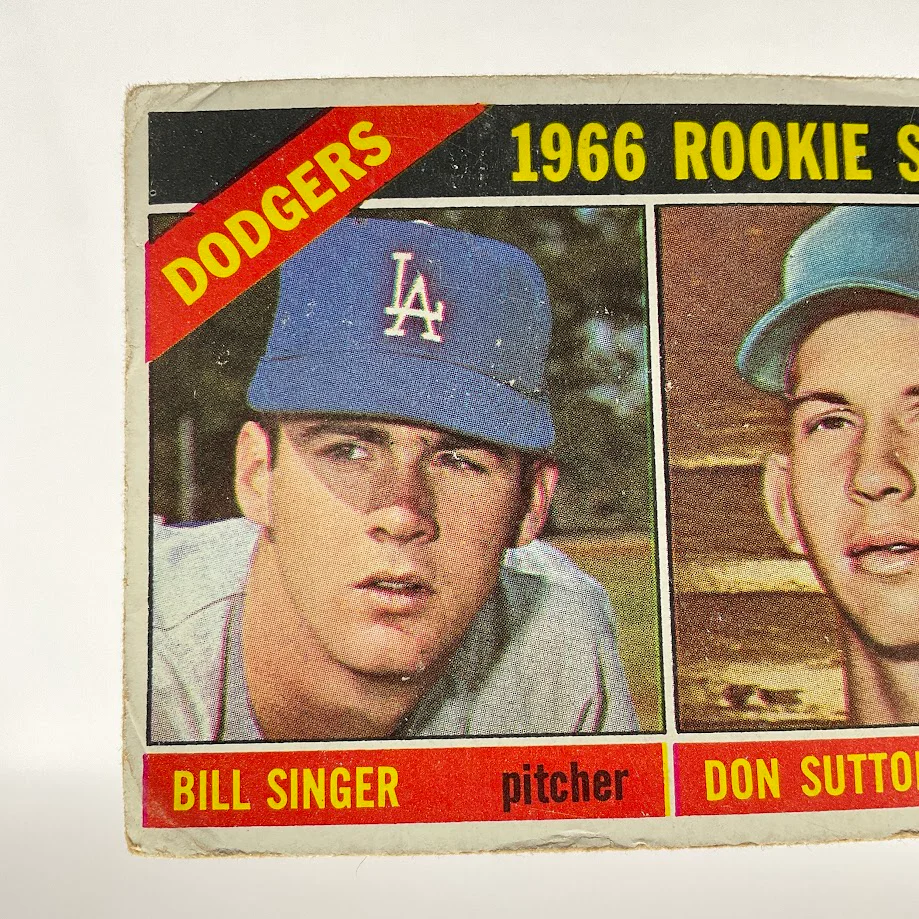 Bill Singer / Don Sutton 1966 Topps Rookie Stars RC #288 GD #1