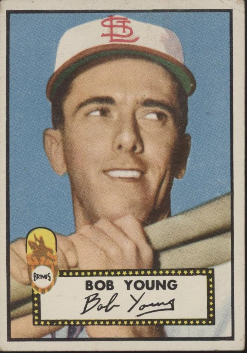 Bob Young 1952 Topps RC #147 St. Louis Browns VG