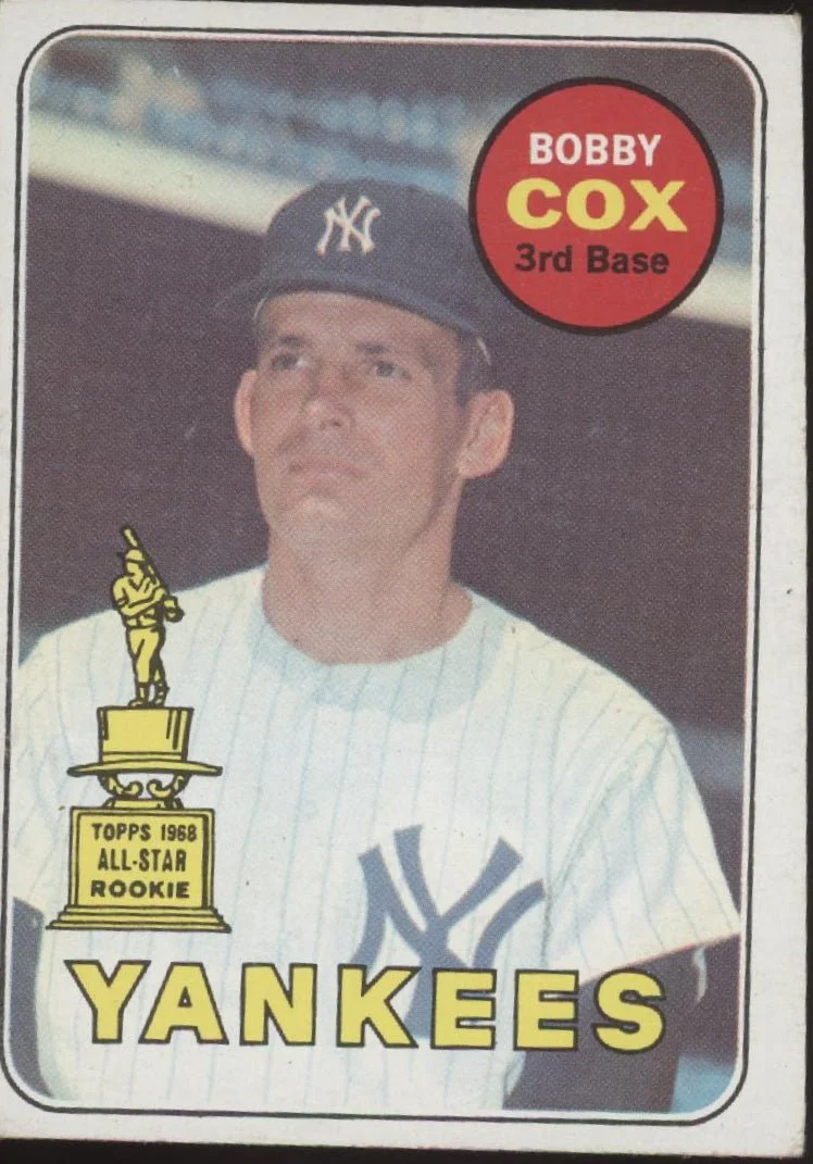 Bobby Cox 1969 Topps RC #237 New York Yankees VG-EX